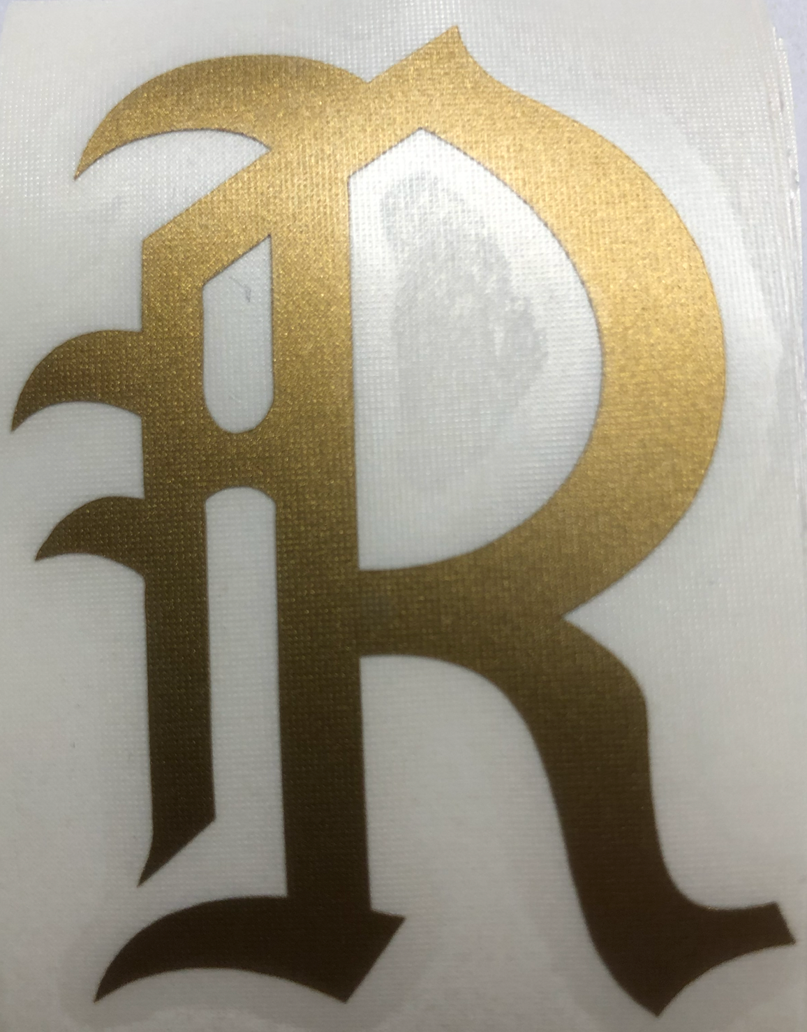 Aufkleber R gold