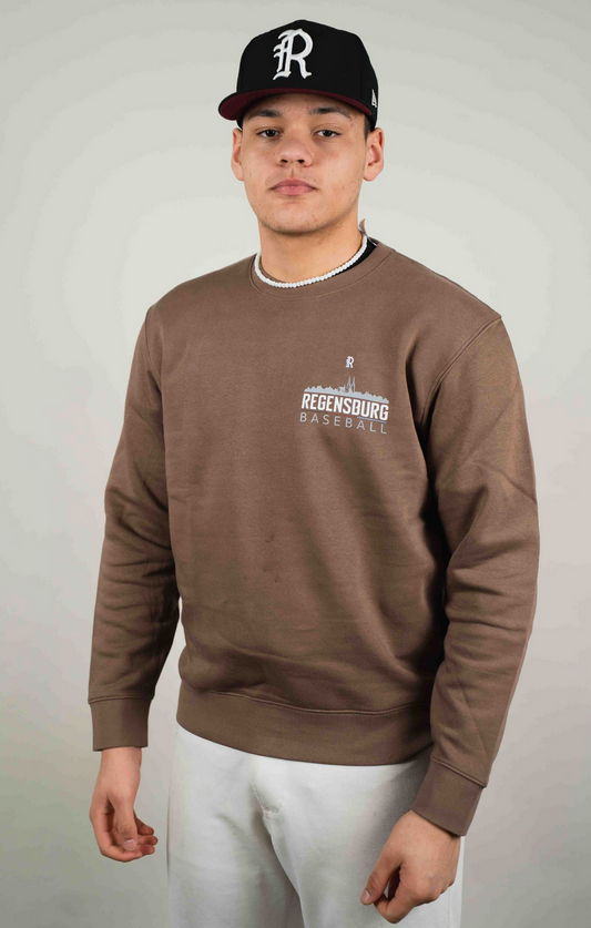 Sweater Skyline klein, braun