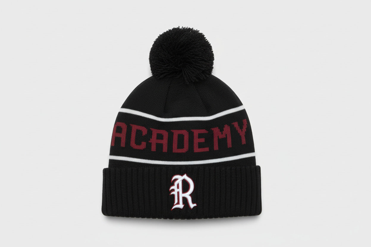 Bommelmütze Fan Academy black